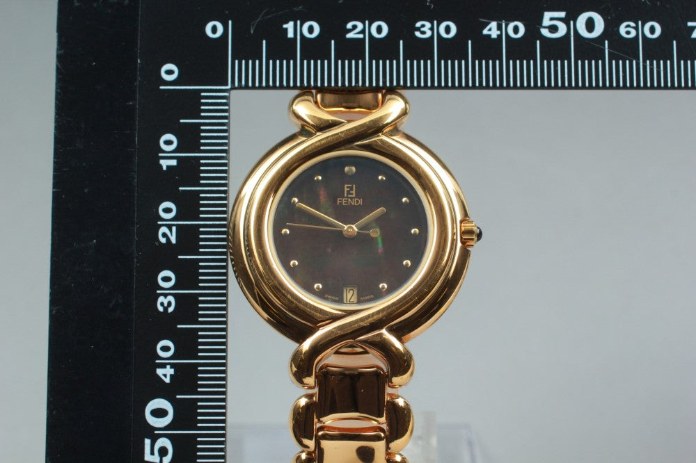 Near MINT FENDI 700G Brown Quartz 34.5mm Men's Watch