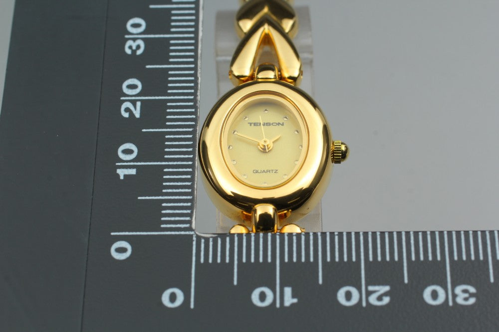 MINT Tenson TN-15L Gold Quartz 17mm Ladies Watch