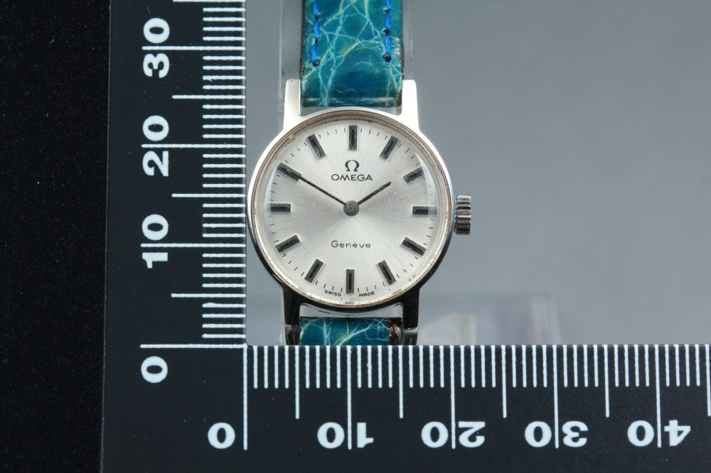 Near MINT OMEGA Geneve 511.346 Cal.485 Silver Manual 20mm Ladies Watch