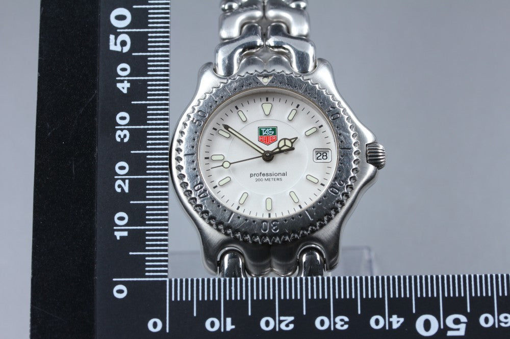 Near MINT TAG Heuer S/el WG1112-K0 White Quartz 40mm Men's Watch