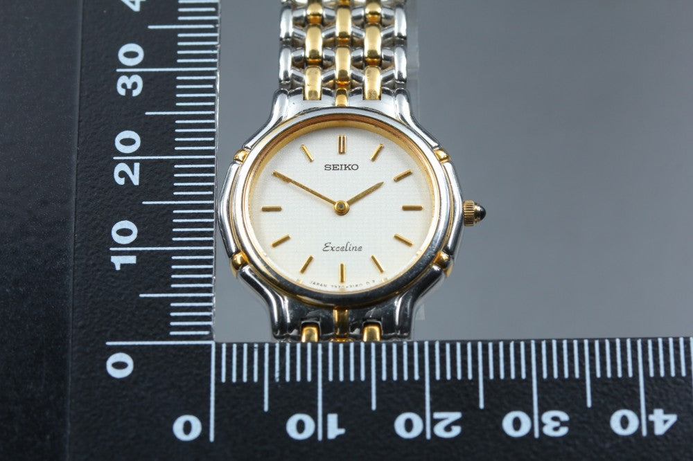 Near MINT SEIKO Exceline 7320-0410 Quartz 23.5mm Ladies Watch 1991