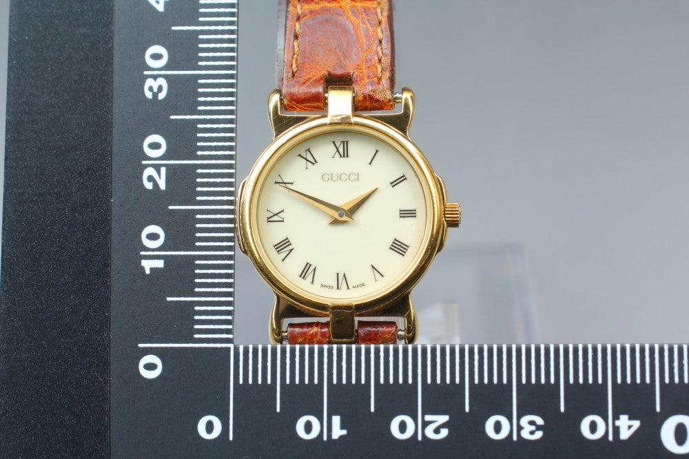 GUCCI 3400L White Quartz 23mm Ladies Watch