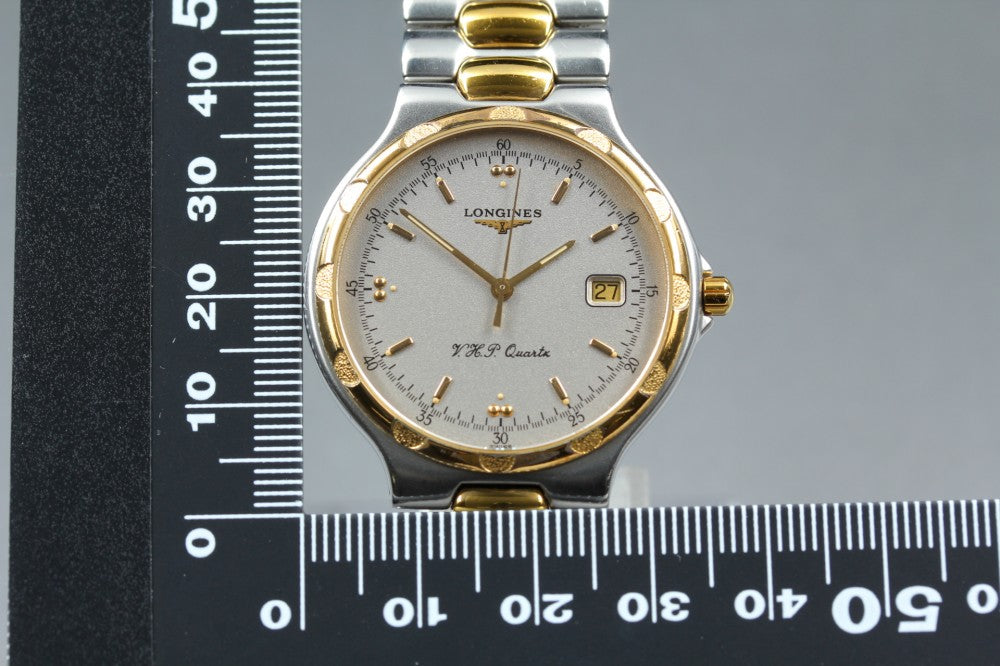 Near MINT LONGINES Conquest L1.613.3 Silver Quartz 35mm Men's Watch