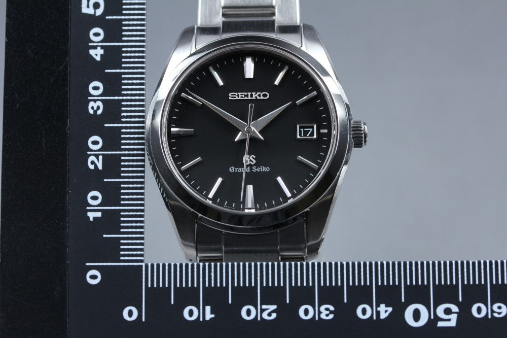 Near MINT Grand Seiko SBGX061/9F62-0AB0 Black Quartz 36mm Men's Watch