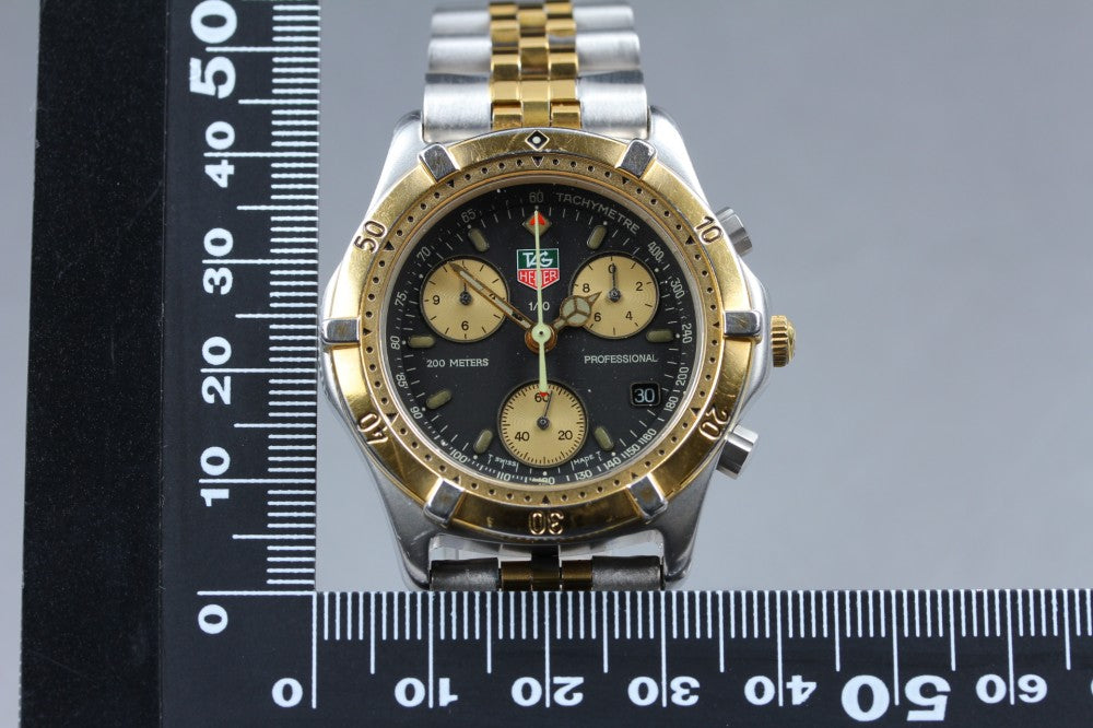 TAG Heuer Professional 2000 CE1120 Black/Gold Quartz 36.8mm Men's Watch