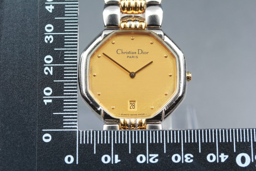 Christian Dior 45.204 Gold Quartz 32mm Men's Watch
