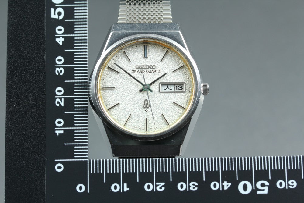 SEIKO Grand Quartz 4843-8050 Silver Quartz 34mm Men's Watch 1976