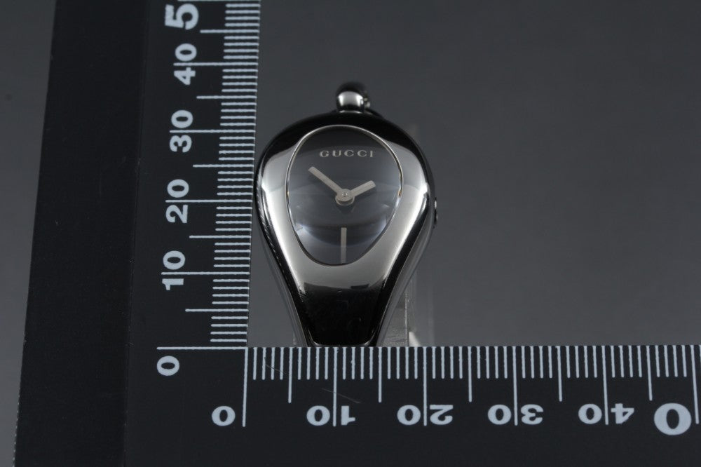 Near MINT GUCCI Horsebit 103 Black Quartz 21.5mm Ladies Watch