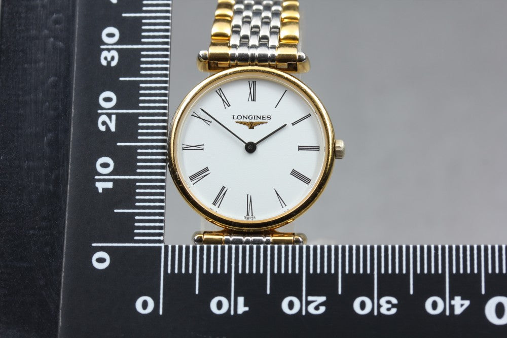 Near MINT LONGINES Grand Classic L4.135.2 White Quartz 24mm Ladies Watch