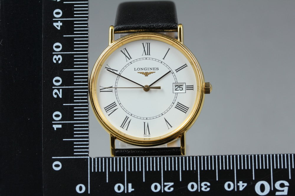 Near MINT LONGINES Grand Classic L4.720.2 White Quartz 32.3mm Men's Watch