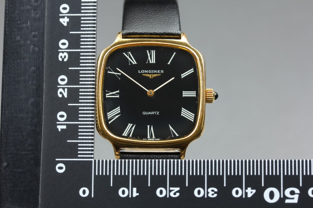 LONGINES 717 4352 Black Quartz 30mm Men's Watch
