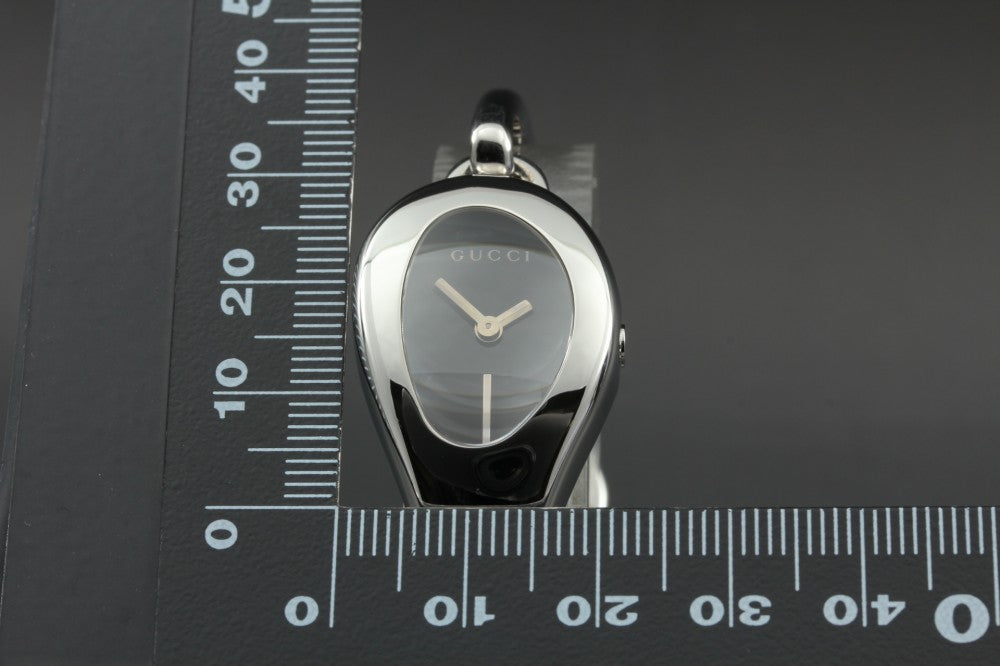 Near MINT GUCCI Horsebit 103 Black Quartz 21mm Ladies Watch