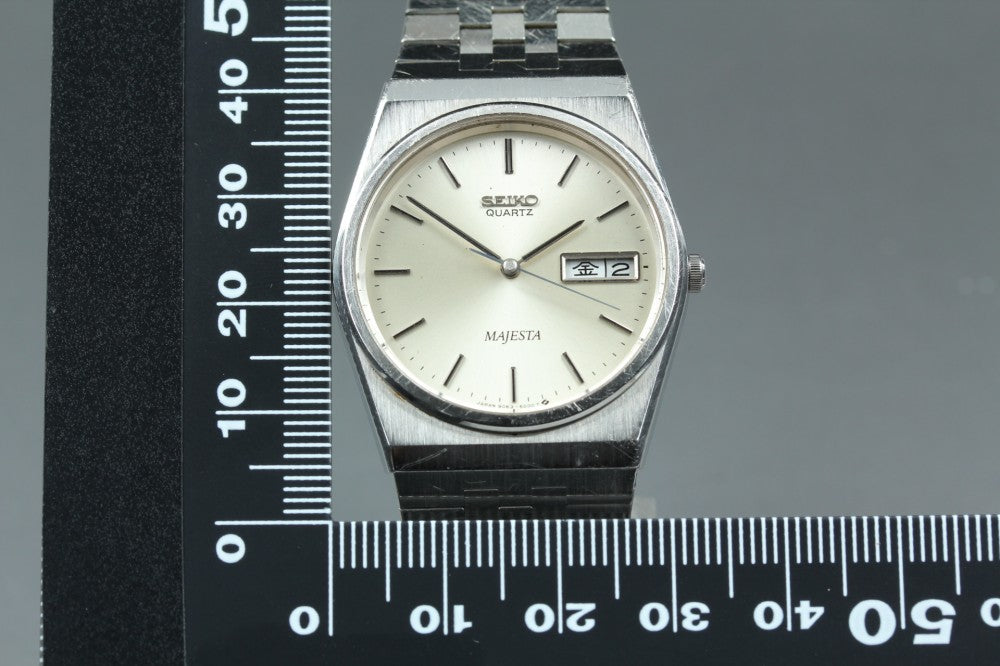 Near MINT SEIKO Majesta 9063-6000 Silver Quartz 32mm Men's Watch 1983