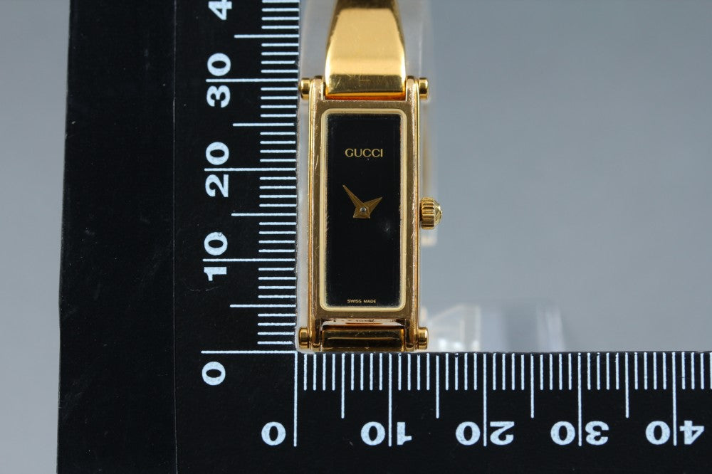 GUCCI 1500 Black Quartz 12.3mm Ladies Watch