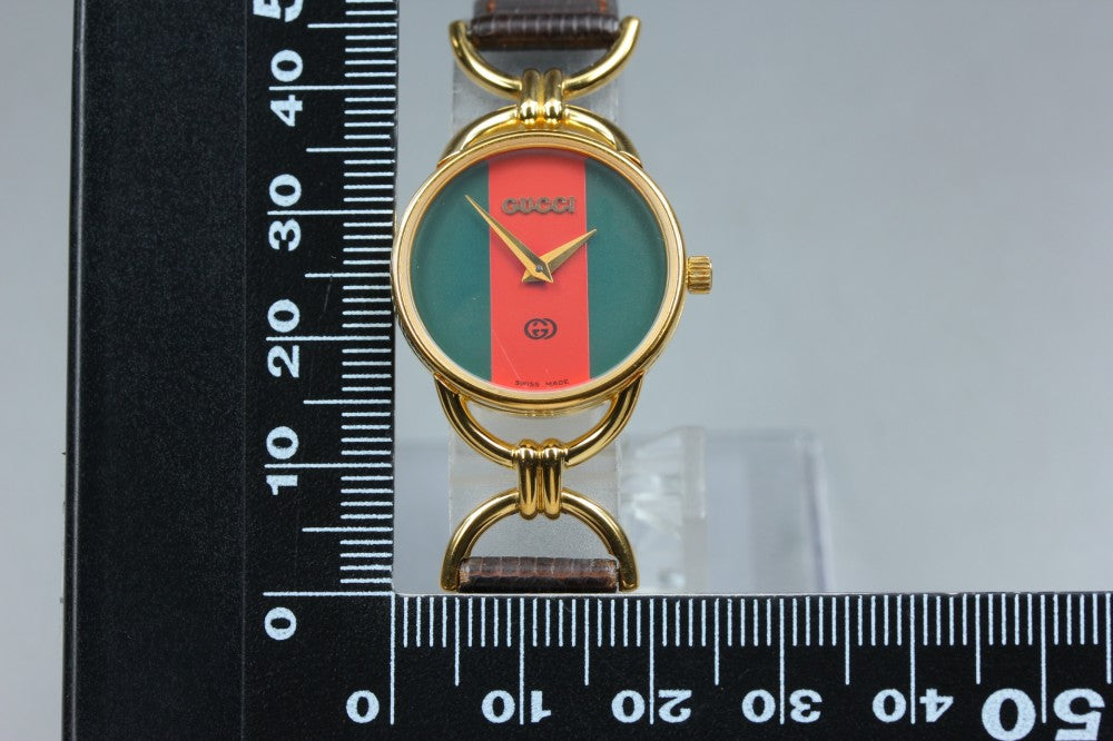 GUCCI 6000L Green Quartz 23mm Ladies Watch