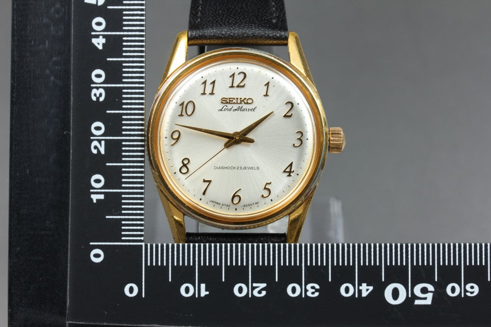 SEIKO Lord Marvel 5740-8000 Silver Auto 34.3mm Men's Watch 1966