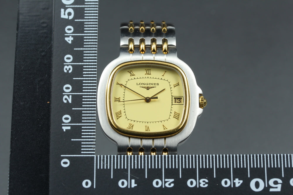 Near MINT LONGINES Flagship 7309 Gold Quartz 32.2mm Men's Watch
