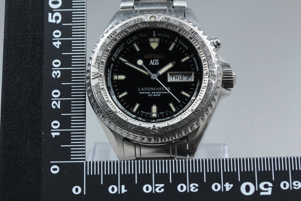 SEIKO Landmaster SBBW005/5M23-6A20 Black Quartz 39.2mm Men's Watch 1993