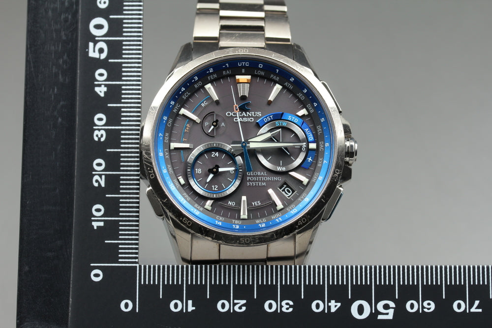Near MINT CASIO Oceanus OCW-G1000 Black Solar 43.8mm Men's Watch – photo 17