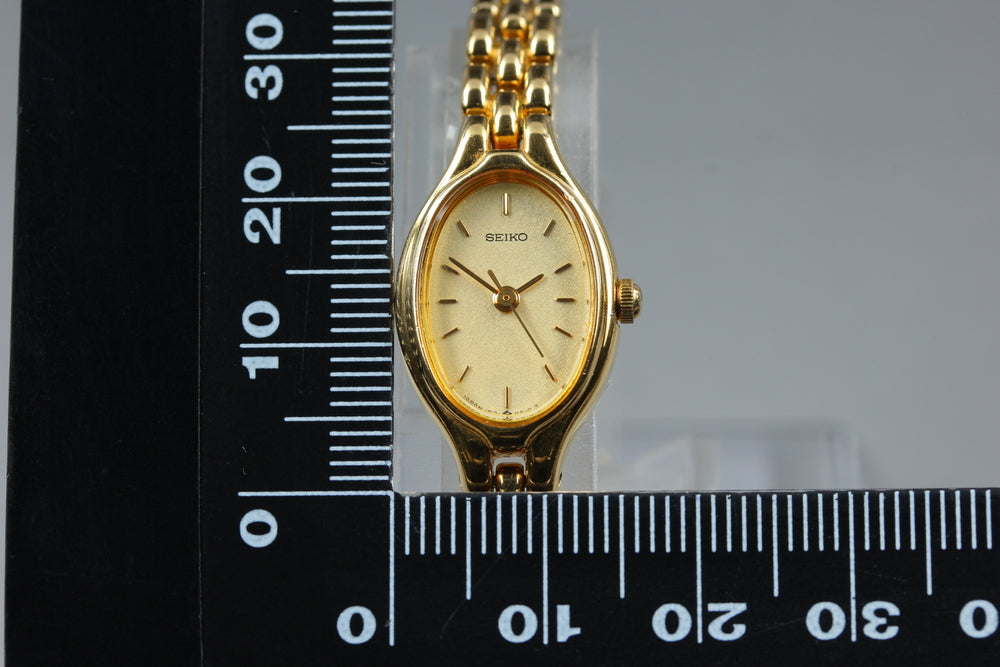 SEIKO Tisse 1F21-5A00 Gold Quartz 15mm Ladies Watch