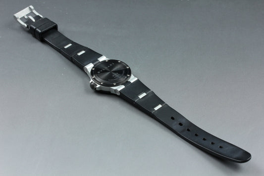 Near MINT BVLGARI Aluminum AL29A Silver Quartz 30mm Ladies Watch