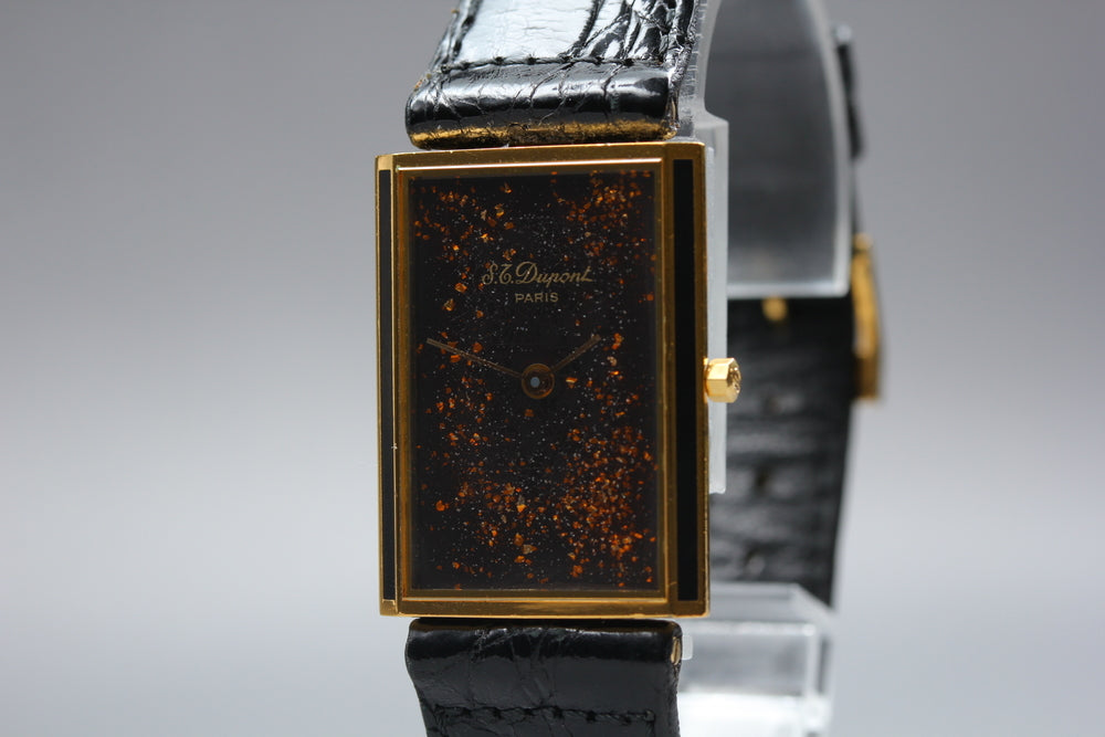 ST Dupont Black Quartz 24mm Men's Watch