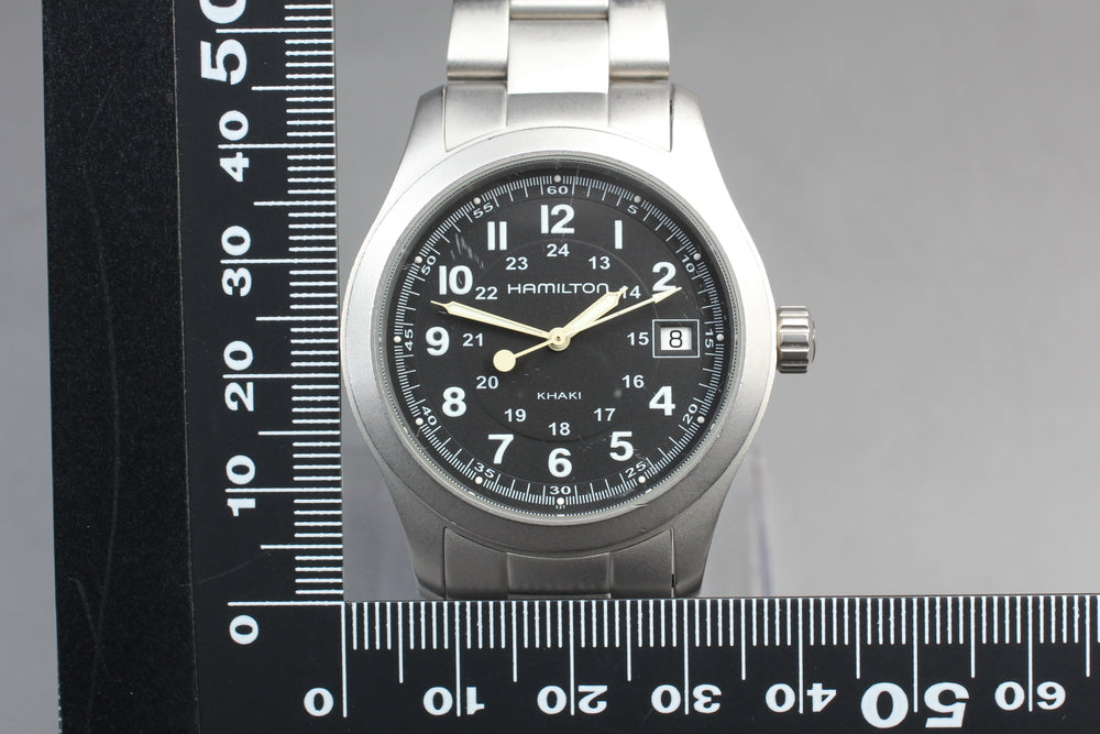 HAMILTON Khaki H684810 Black Quartz 37mm Men's Watch