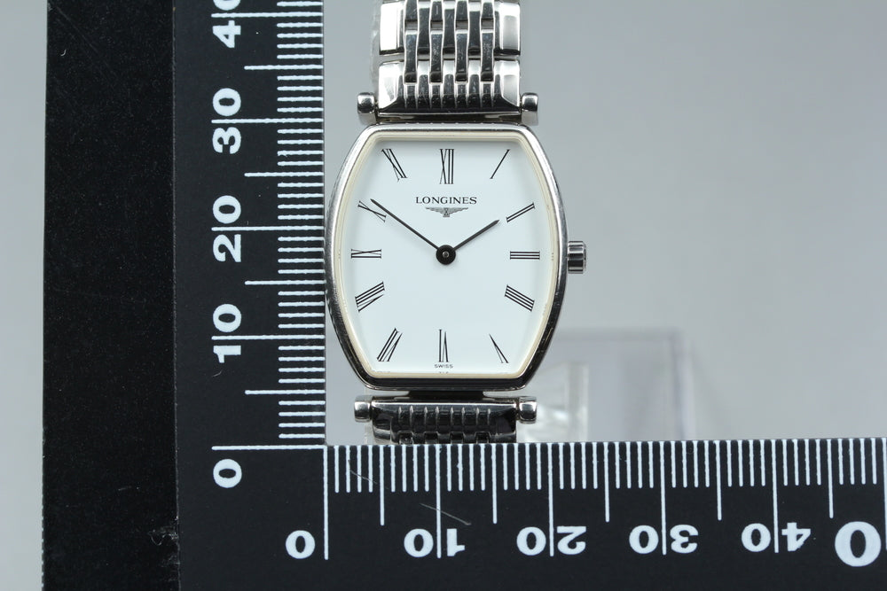 Near MINT LONGINES Grand Classic L4.205.4 White Quartz 21.9mm Ladies Watch