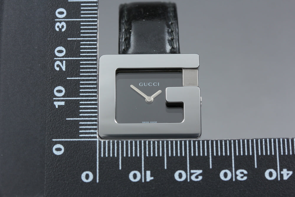 Near MINT GUCCI 3600 L Black Quartz Ladies Watch