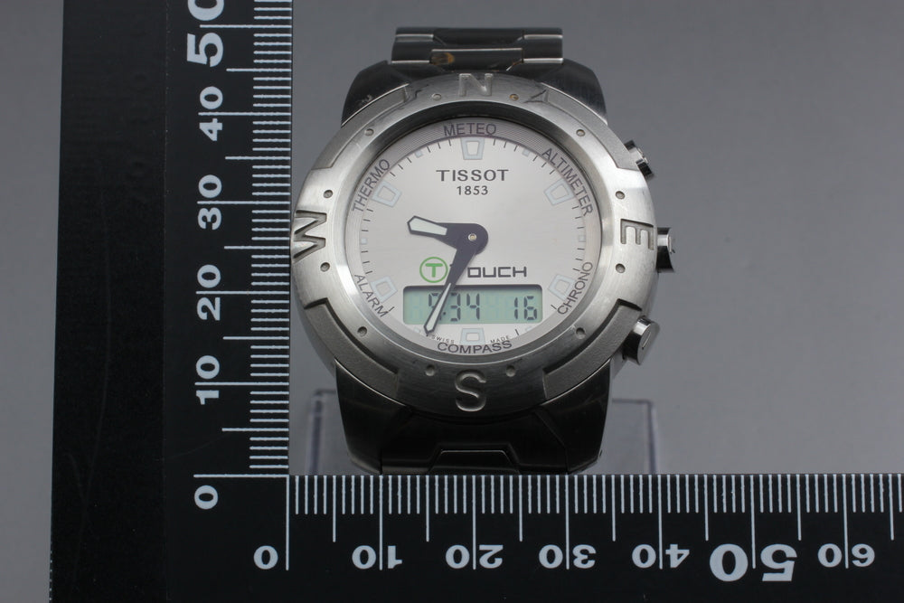 Near MINT TISSOT T-Touch Z251/351 Silver Quartz 40mm Men's Watch