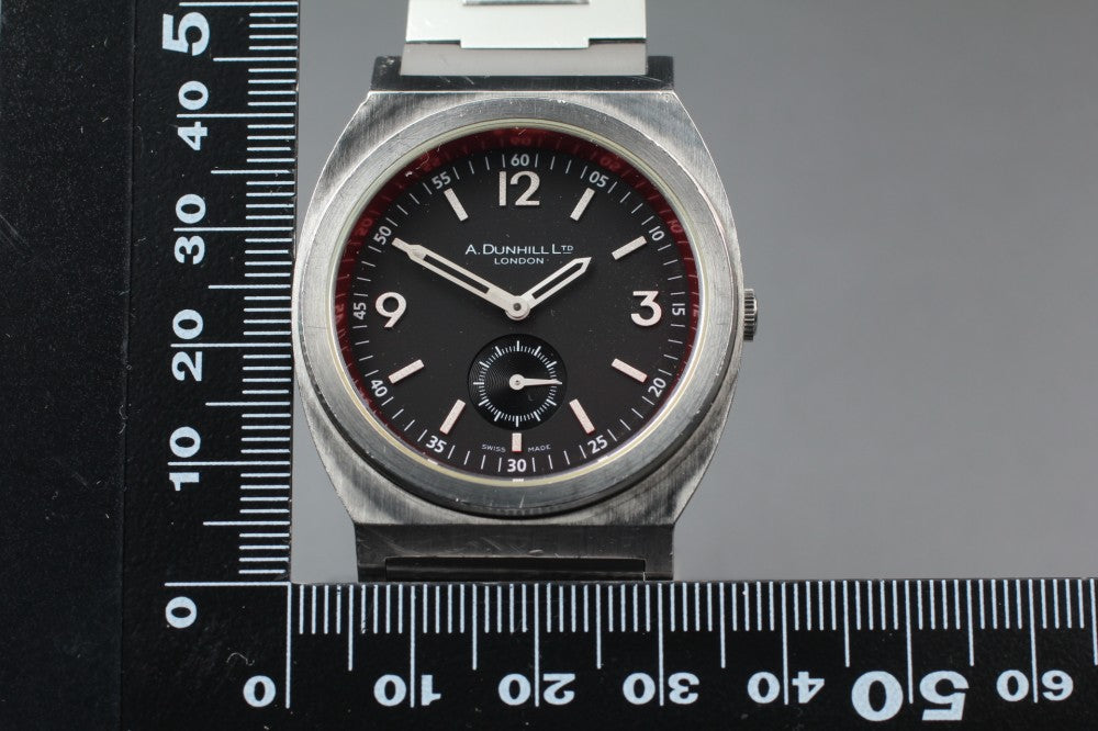 Near MINT Dunhill RPM 8034 Black Quartz 36.5mm Men's Watch