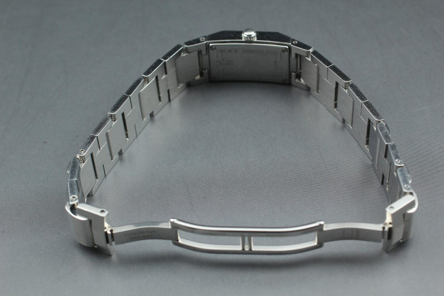 Exc+5* Dunhill Dunhillion 8016 MOP Blue Dial Rectangle Qz Ladies Watch JAPAN