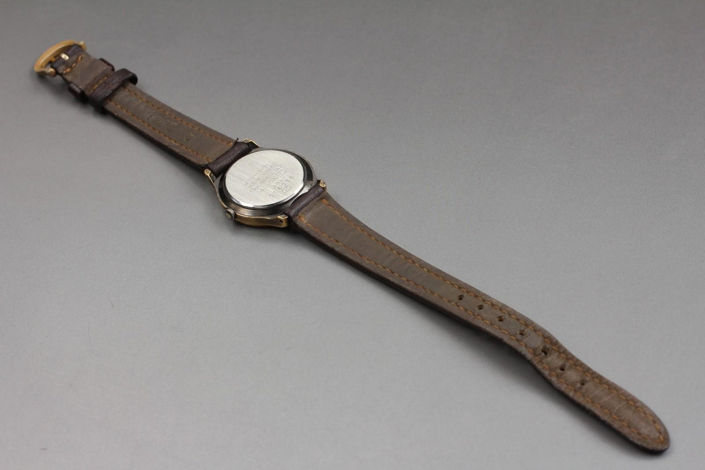 Exc+5 SEIKO Alba V401-0140 Gold Tone Roman Dial Quartz Ladies Watch From JAPAN