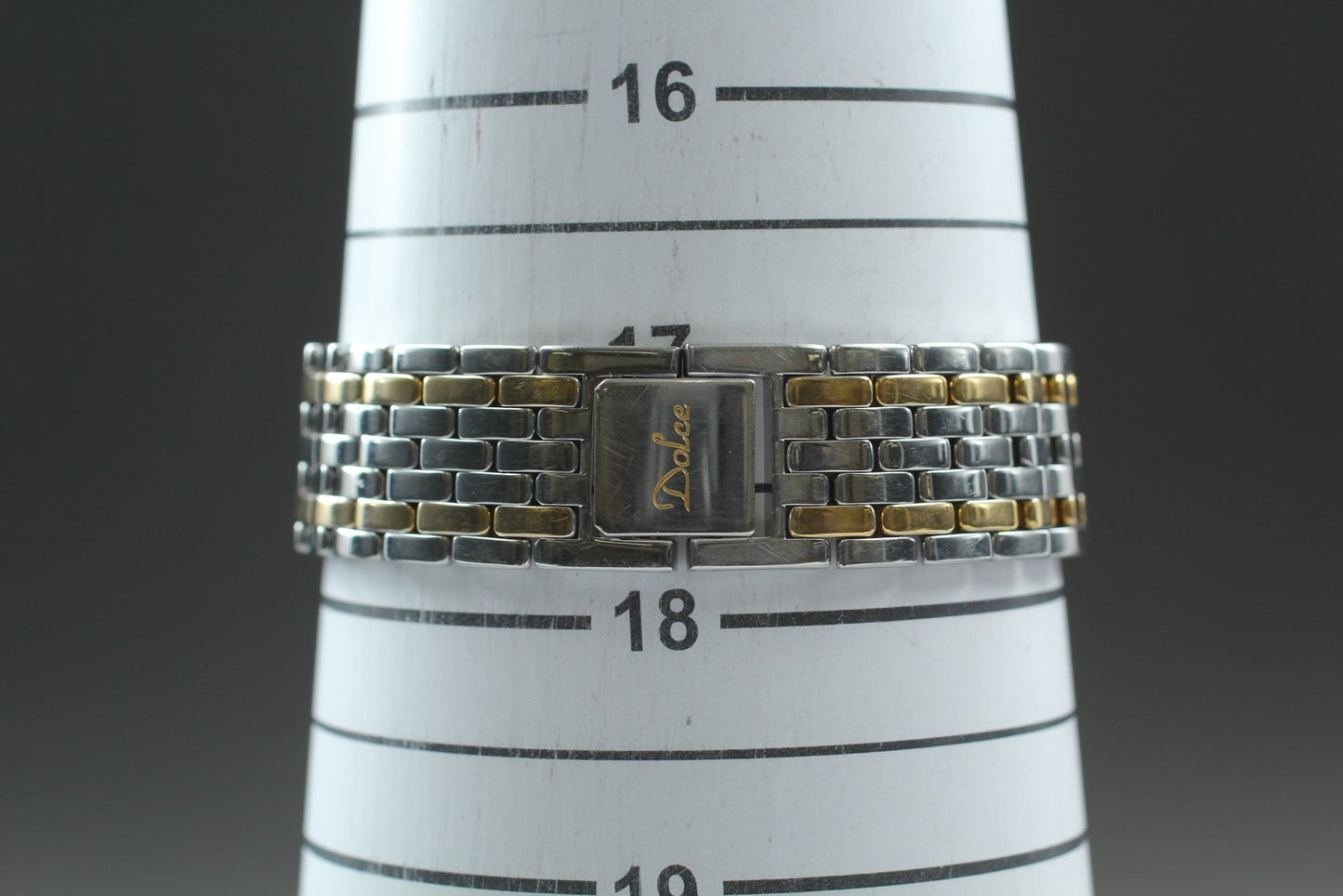 Vintage 1987 Near MINT SEIKO Dolce 9530-6040 Gold Roman Quartz 32mm Watch JAPAN