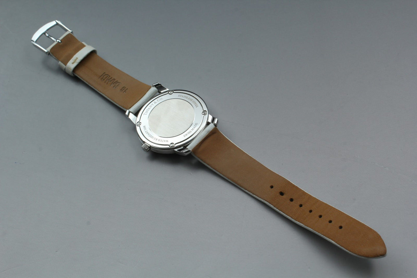 N MINT w/ Card Tiffany&Co. Z0046.17.10A91A40A 37mm Quartz Ladies Watch JAPAN