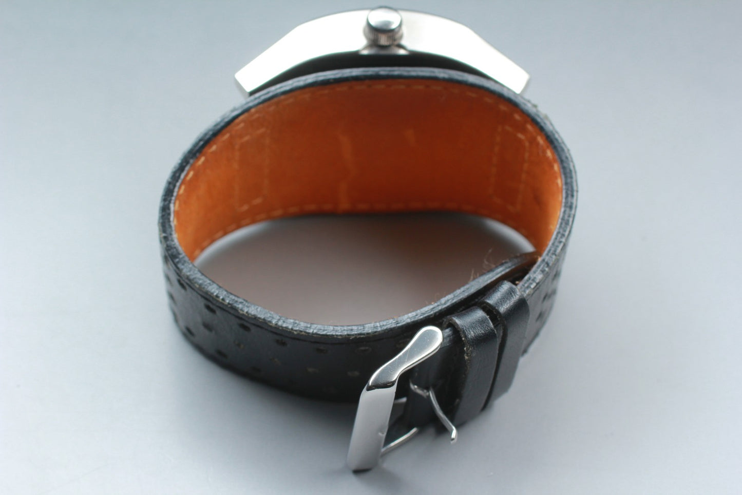 Near MINT Cogu Italy Sakura Open Heart Square Automatic 46mm Men's Watch Japan