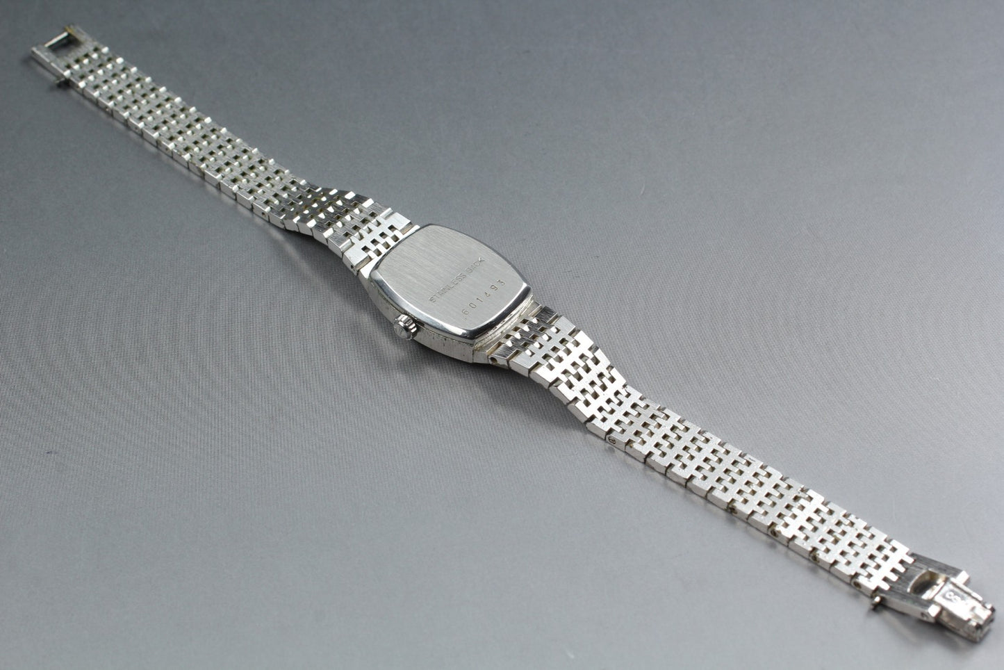 Vintage 1970s Exc+4 RADO Flare 601 Silver Textured Bracelet Manual Ladies Watch