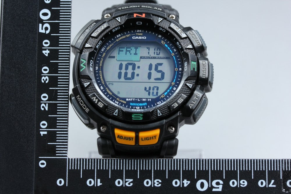 Near MINT CASIO Pro Trek PRG-240 Digital Solar Quartz 51.4mm Men's Watch