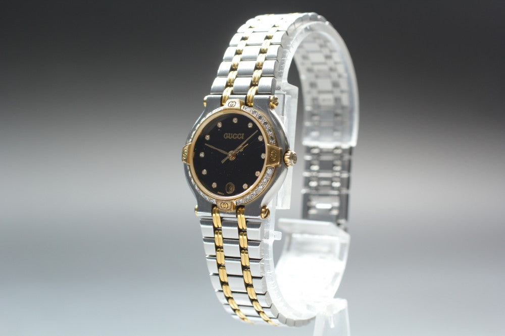 GUCCI 9000L Black Quartz 23.6mm Ladies Watch