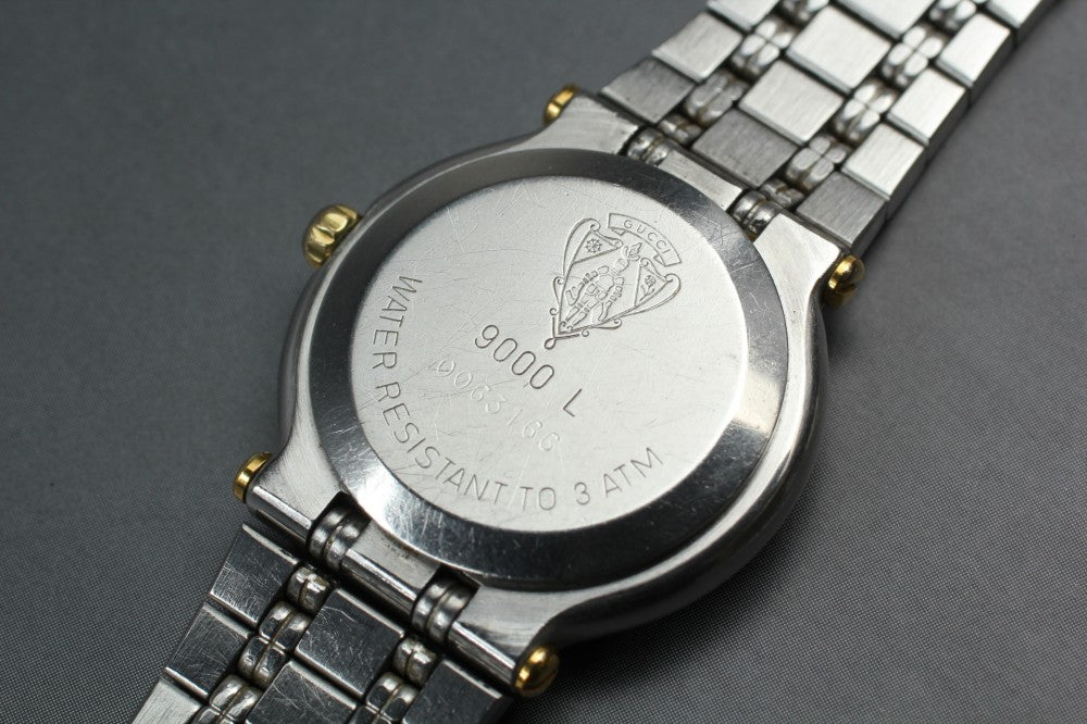 GUCCI 9000L Black Quartz 23.6mm Ladies Watch