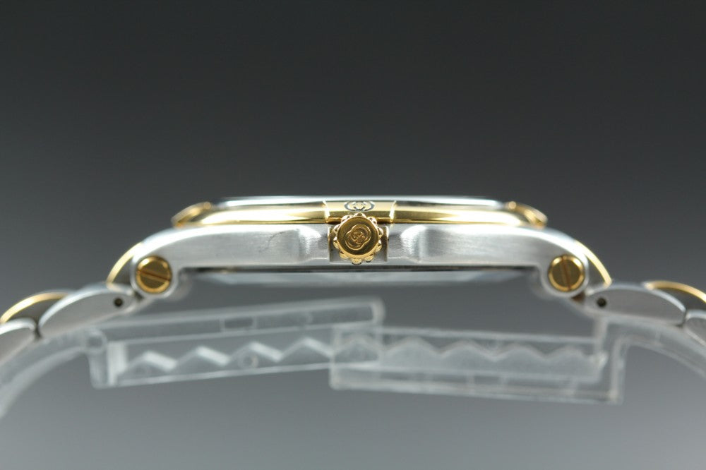 Near MINT GUCCI 9040M Gold Quartz 34.3mm Men's Watch