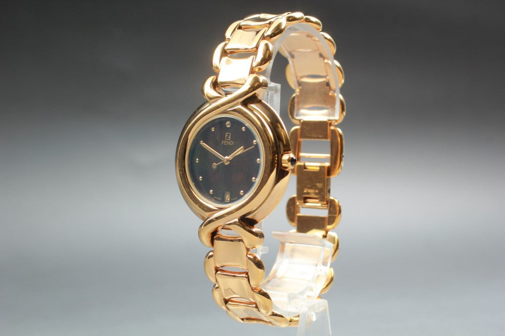 Near MINT FENDI 700G Brown Quartz 34.5mm Men's Watch