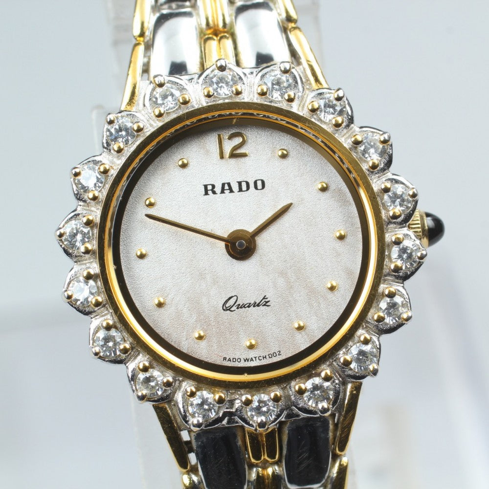 Near MINT RADO 133.9700.2 Silver Quartz 21.9mm Ladies Watch