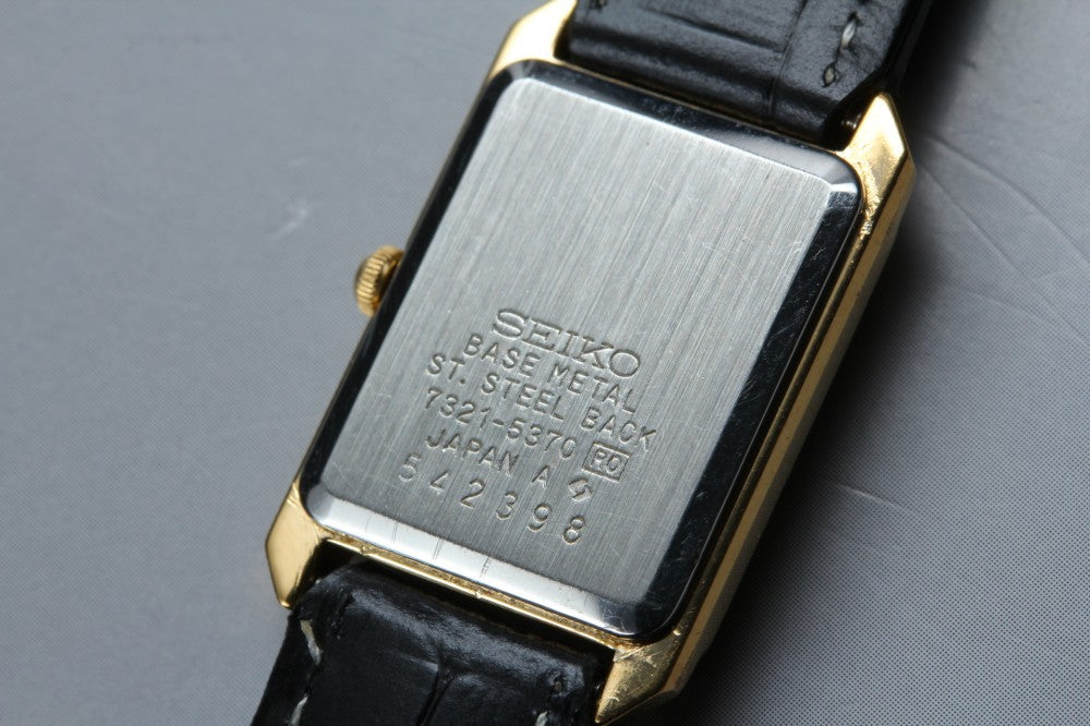 SEIKO 7321-5370 Gold Quartz 18.7mm Ladies Watch 1985