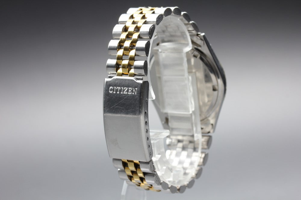 CITIZEN CQ 6100-K09311 Silver Quartz 34.4mm Men's Watch 1989