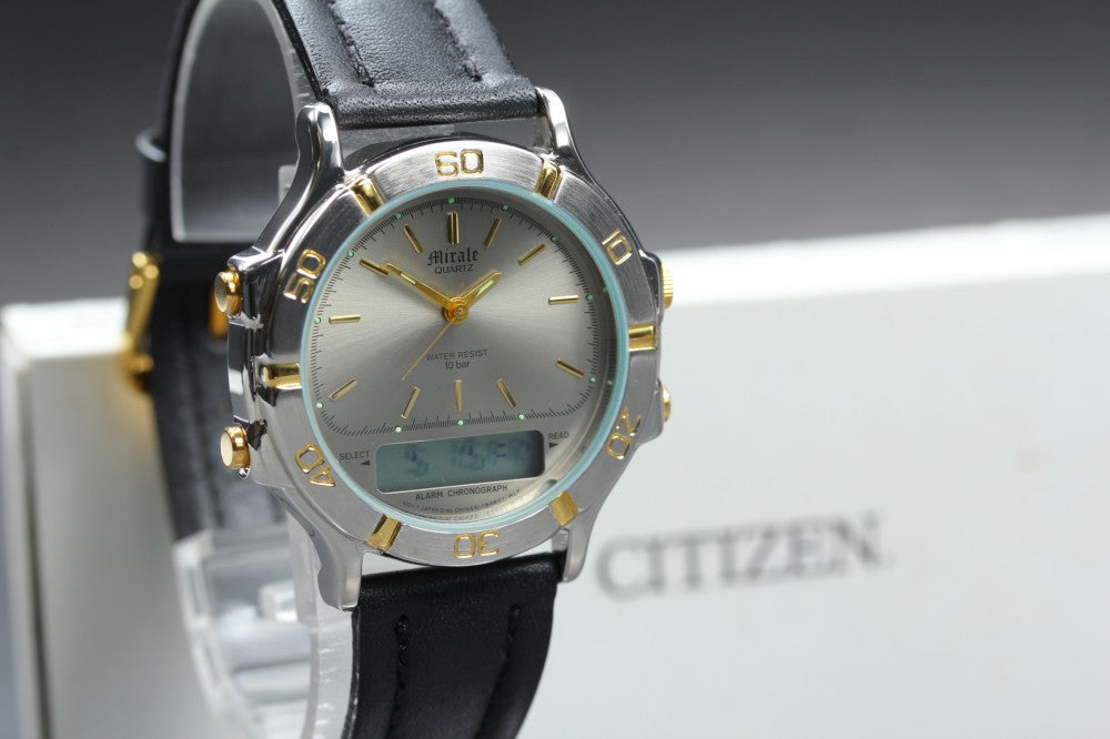 MINT CITIZEN Mirale 6-T84897 Silver Quartz 37.3mm Men's Watch