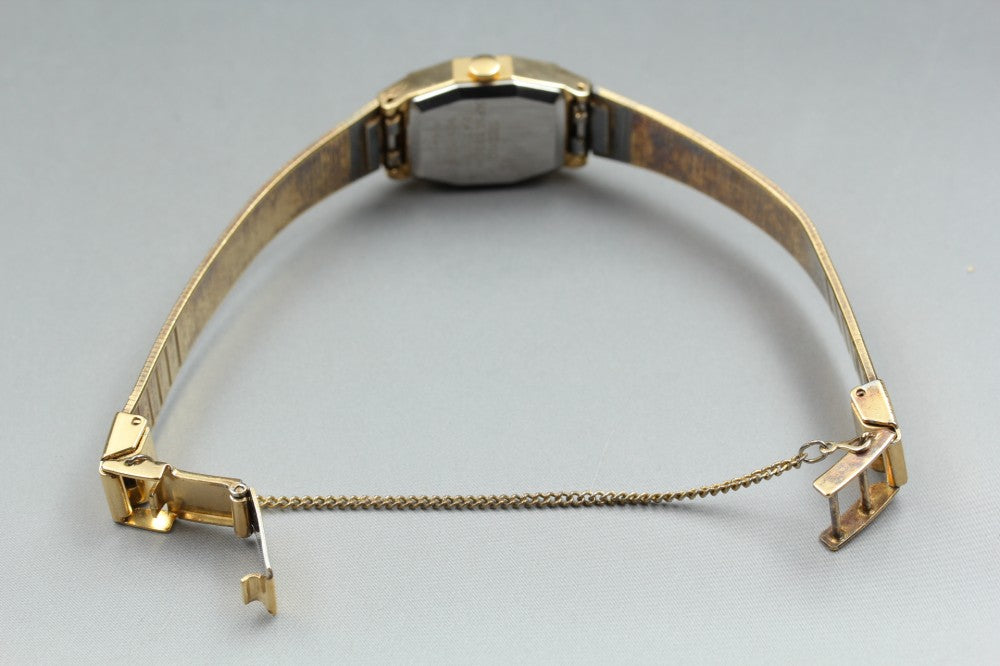 SEIKO Bracelet 1421-5530 Gold Quartz 17mm Ladies Watch 1982