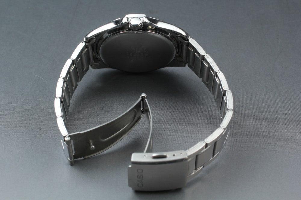 Near MINT CASIO MTP-1244 Black Quartz 41mm Men's Watch