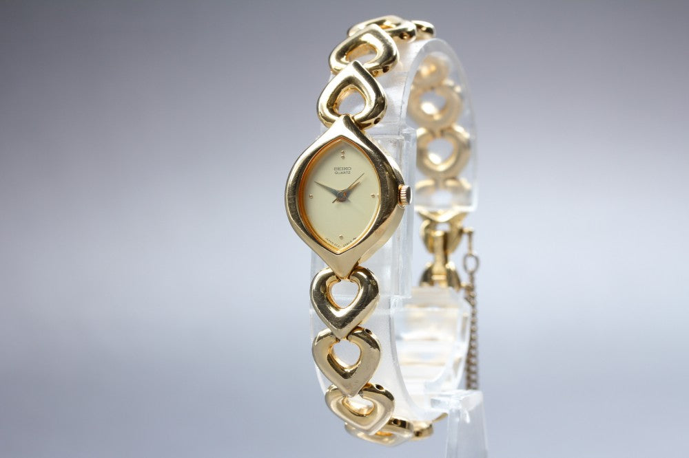 SEIKO Tisse 2C21-5310 Gold Quartz 18.5mm Ladies Watch 1985