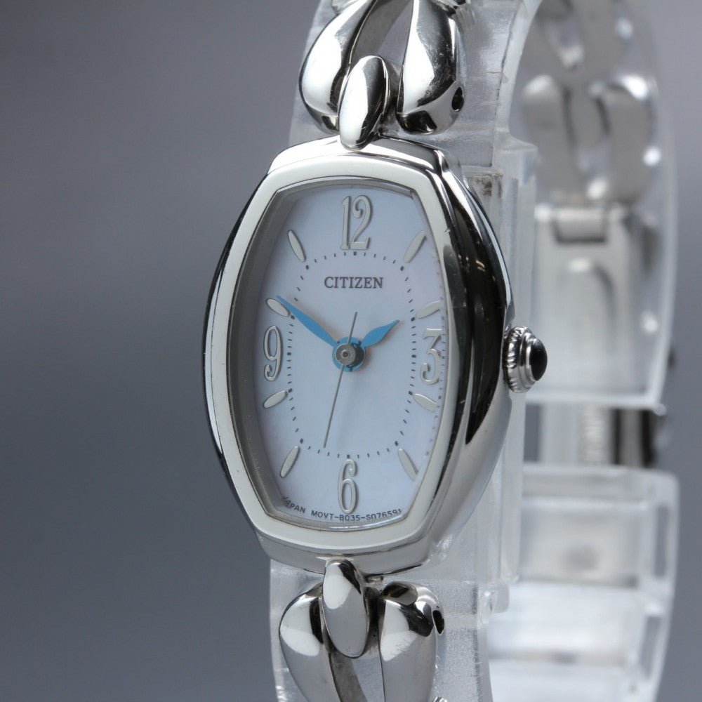 Near MINT CITIZEN Eco-Drive B036-S047340 Mother of Pearl Solar 9mm Ladies Watch